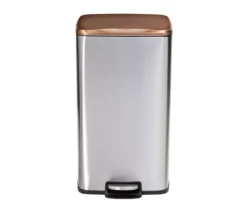 Silver & Rose Gold Stainless Steel 2-Piece Pedal Soft-Close Trash Can Set 14 Silver & Rose Gold Stainless Steel 2-Piece Pedal Soft-Close Trash Can Set -Cuisinart Store 810669709 A0 6