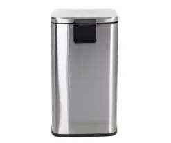 Stainless Steel Rectangular 2-Piece Pedal Soft-Close Trash Can Set 12 Stainless Steel Rectangular 2-Piece Pedal Soft-Close Trash Can Set -Cuisinart Store 810669710 A0 4