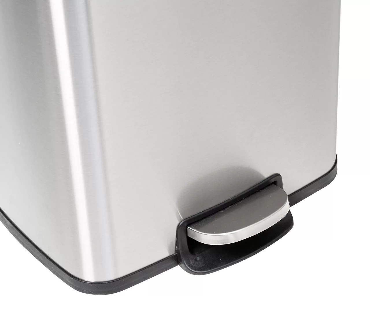 Stainless Steel Rectangular 2-Piece Pedal Soft-Close Trash Can Set 5 Stainless Steel Rectangular 2-Piece Pedal Soft-Close Trash Can Set - Image 5