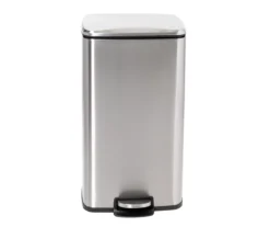 Stainless Steel Rectangular 2-Piece Pedal Soft-Close Trash Can Set 14 Stainless Steel Rectangular 2-Piece Pedal Soft-Close Trash Can Set -Cuisinart Store 810669710 A0 6
