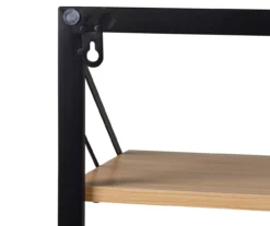 Black & Maple-Finish Wall-Mounted Hamper With Shelf 11 Black & Maple-Finish Wall-Mounted Hamper With Shelf -Cuisinart Store 810669713 A0 3