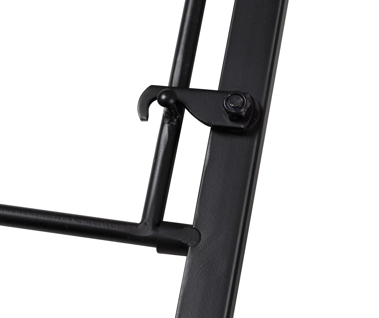 Black & Maple-Finish Wall-Mounted Hamper With Shelf 5 Black & Maple-Finish Wall-Mounted Hamper With Shelf - Image 5