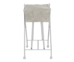 White & Beige Bounce-Back Laundry Hamper -Cuisinart Store 810669714 A0 4