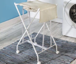 White & Beige Bounce-Back Laundry Hamper -Cuisinart Store 810669714 A0 7