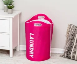 "Laundry" Pink Laundry Hamper -Cuisinart Store 810669718 A0 2