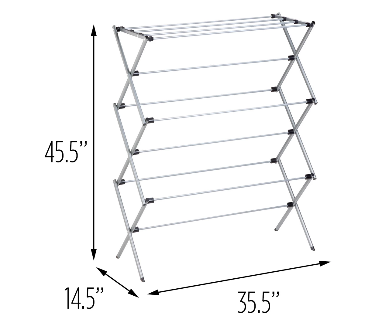 Gray Oversize Collapsible Drying Rack 6 Gray Oversize Collapsible Drying Rack - Image 6