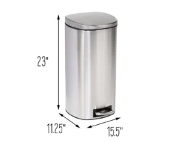 Stainless Steel 8-Gal. Pedal Soft-Close Trash Can -Cuisinart Store 810669721 A0 8