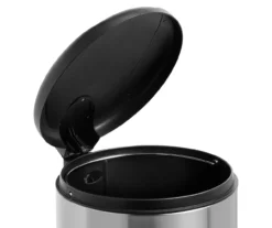 Stainless Steel & Black 8-Gal. Round Pedal Soft-Close Trash Can -Cuisinart Store 810669722 A0 3