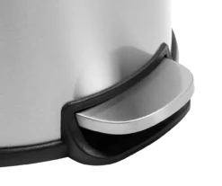 Stainless Steel & Black 8-Gal. Round Pedal Soft-Close Trash Can -Cuisinart Store 810669722 A0 4