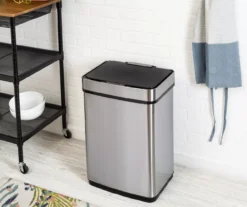 Stainless Steel & Black 13-Gal. Motion Sensor Trash Can -Cuisinart Store 810669723 A0 3