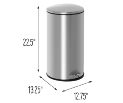 Stainless Steel 8-Gal. Semicircle Pedal Soft-Close Trash Can 15 Stainless Steel 8-Gal. Semicircle Pedal Soft-Close Trash Can -Cuisinart Store 810669724 A0 8