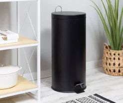 Matte Black Stainless Steel 8-Gal. Round Pedal Trash Can 12 Matte Black Stainless Steel 8-Gal. Round Pedal Trash Can -Cuisinart Store 810669725 A0 6