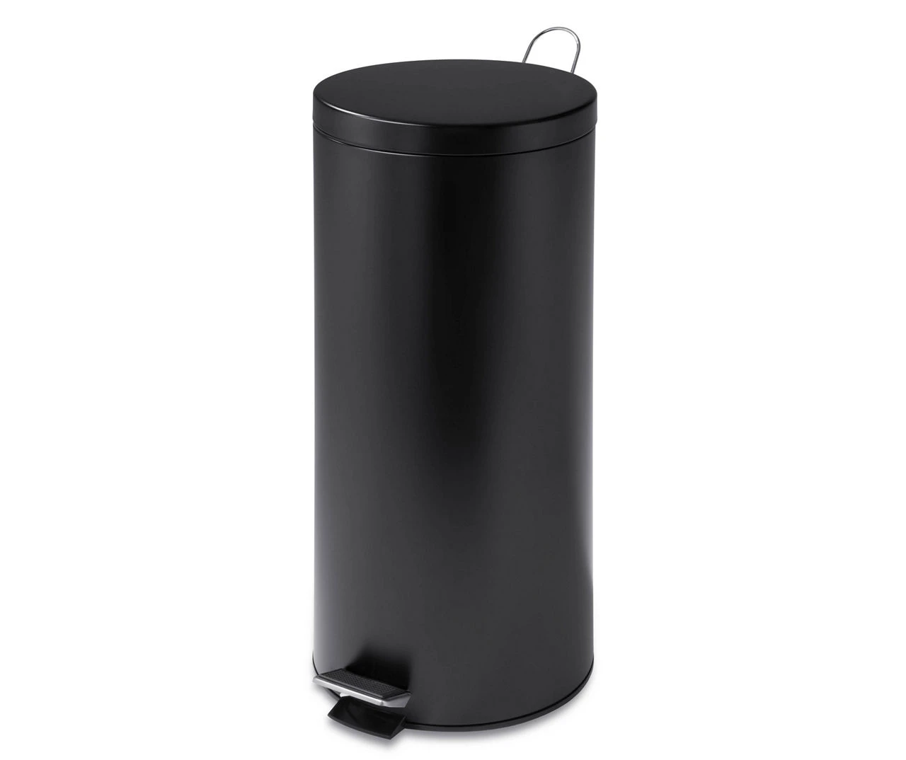 Matte Black Stainless Steel 8-Gal. Round Pedal Trash Can 7 Matte Black Stainless Steel 8-Gal. Round Pedal Trash Can - Image 7
