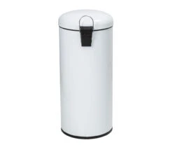 White Stainless Steel 8-Gal. Round Pedal Soft-Close Trash Can -Cuisinart Store 810669726 A0 3
