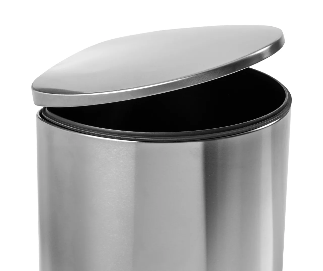 Stainless Steel 10.5-Gal. Semicircle Pedal Soft-Close Trash Can 2 Stainless Steel 10.5-Gal. Semicircle Pedal Soft-Close Trash Can - Image 2