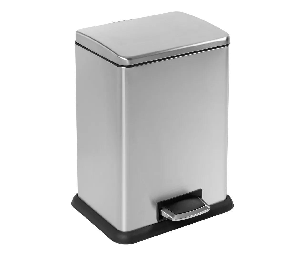Stainless Steel 15.3-Gal. Rectangular Pedal Soft-Close Trash Can 1 Stainless Steel 15.3-Gal. Rectangular Pedal Soft-Close Trash Can