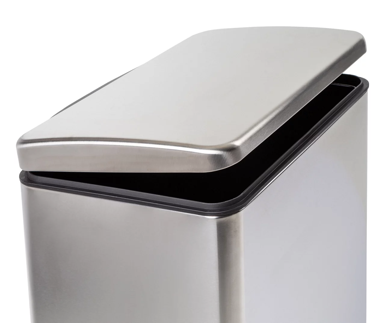 Stainless Steel 15.3-Gal. Rectangular Pedal Soft-Close Trash Can 5 Stainless Steel 15.3-Gal. Rectangular Pedal Soft-Close Trash Can - Image 5