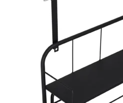 Black Wall-Mounted Drying Rack With Shelf -Cuisinart Store 810669734 A0 5