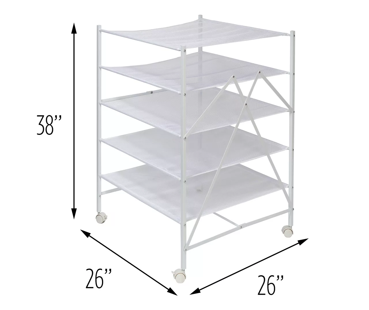 White 5-Tier Flat Drying Rack 4 White 5-Tier Flat Drying Rack - Image 4