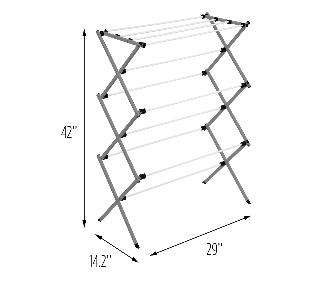 Dark Gray Collapsible Drying Rack 7 Dark Gray Collapsible Drying Rack - Image 7