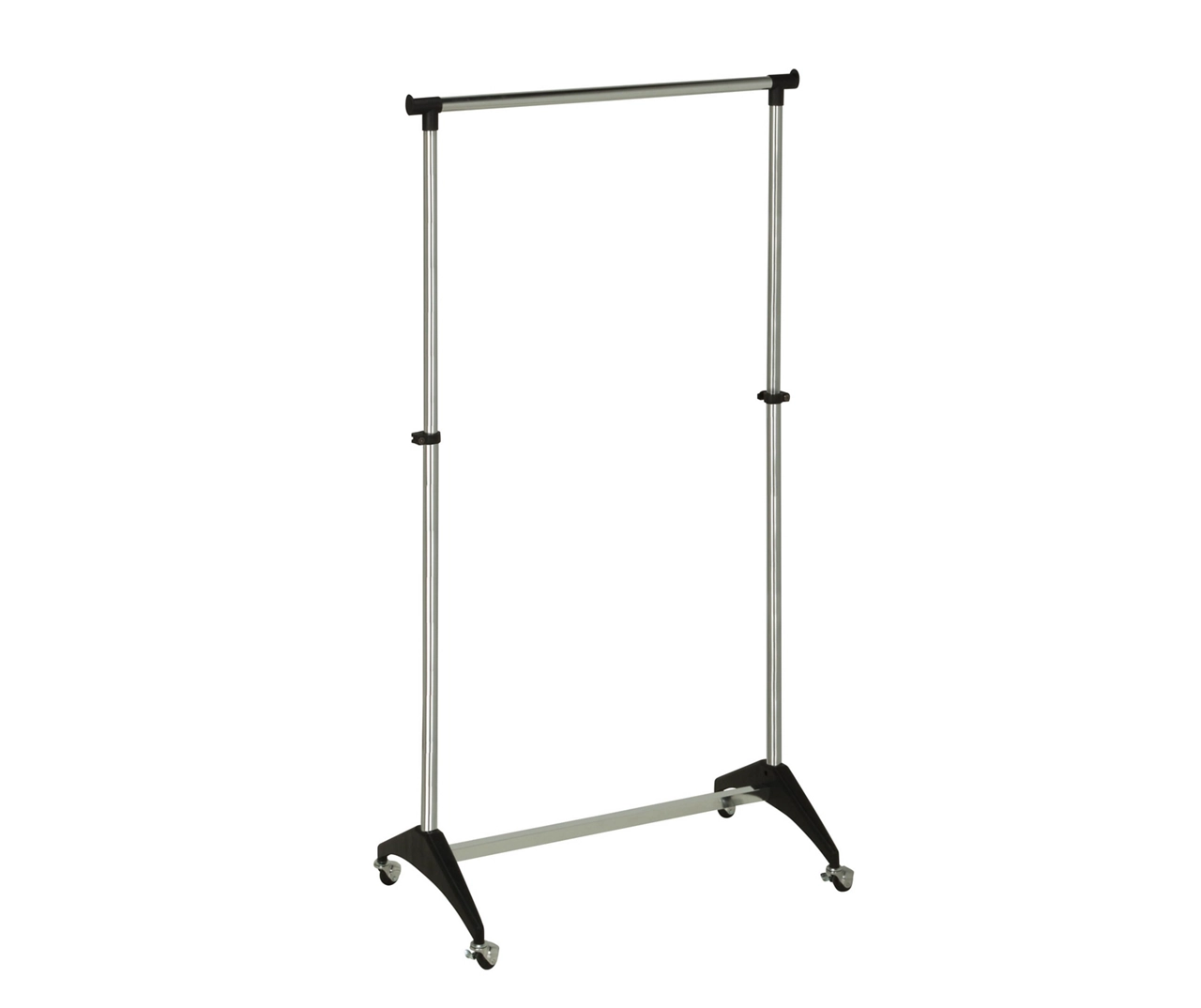Chrome Adjustable Rolling Garment Rack 1 Chrome Adjustable Rolling Garment Rack