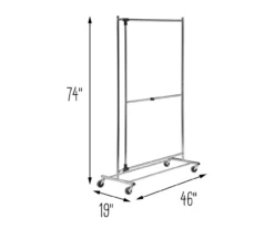 Chrome 2-Tier Garment Rack 13 Chrome 2-Tier Garment Rack -Cuisinart Store 810669739 A0 7