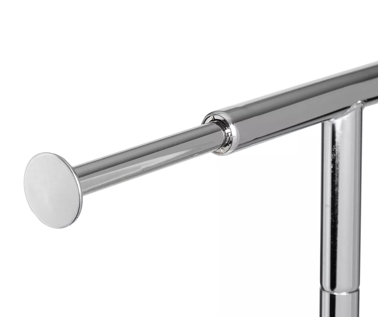 Chrome Dual Bar Rolling Garment Rack 2 Chrome Dual Bar Rolling Garment Rack - Image 2