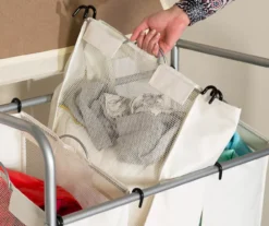 Beige Triple Laundry Sorter & Ironing Table -Cuisinart Store 810669744 A0 3