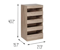 Brown 4-Drawer Stackable Storage Cabinet -Cuisinart Store 810669746 A0 9