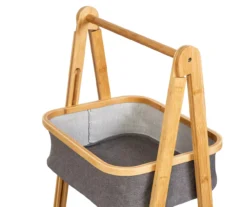 Gray & Natural Bamboo 2-Tier Collapsible A-Frame Shelf 13 Gray & Natural Bamboo 2-Tier Collapsible A-Frame Shelf -Cuisinart Store 810669747 A0 4