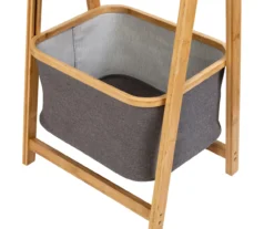 Gray & Natural Bamboo 2-Tier Collapsible A-Frame Shelf 14 Gray & Natural Bamboo 2-Tier Collapsible A-Frame Shelf -Cuisinart Store 810669747 A0 5