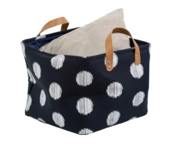 Navy & White Dots Canvas Storage Totes, 2-Pack 7 Navy & White Dots Canvas Storage Totes, 2-Pack -Cuisinart Store 810669749 A0 3