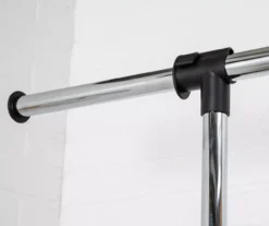 Chrome Double-Bar Rolling Garment Rack 8 Chrome Double-Bar Rolling Garment Rack -Cuisinart Store 810669752 A0 3