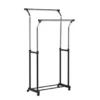 Chrome Dual-Bar Heavy Duty Garment Rack