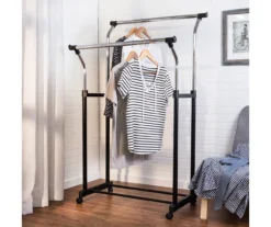 Chrome Dual-Bar Heavy Duty Garment Rack 7 Chrome Dual-Bar Heavy Duty Garment Rack -Cuisinart Store 810669753 A0 3