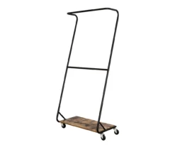Black Rustic Z-Frame Garment Rack