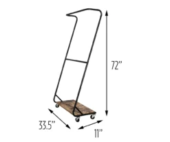 Black Rustic Z-Frame Garment Rack -Cuisinart Store 810669754 A0 4