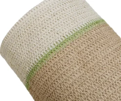 Natural & Tan 3-Piece Paper Straw Nesting Storage Basket Set -Cuisinart Store 810669761 A0 5