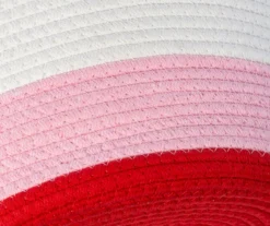 White, Pink & Red Cotton Rope 2-Piece Nesting Storage Basket Set -Cuisinart Store 810669766 A0 4