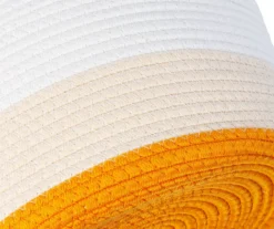 White & Orange Cotton Rope 2-Piece Nesting Storage Basket Set -Cuisinart Store 810669772 A0 4