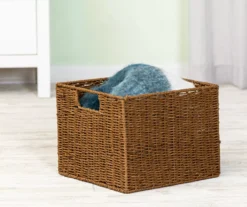 Brown Square Woven Paper Rope Storage Basket -Cuisinart Store 810669773 A0 2