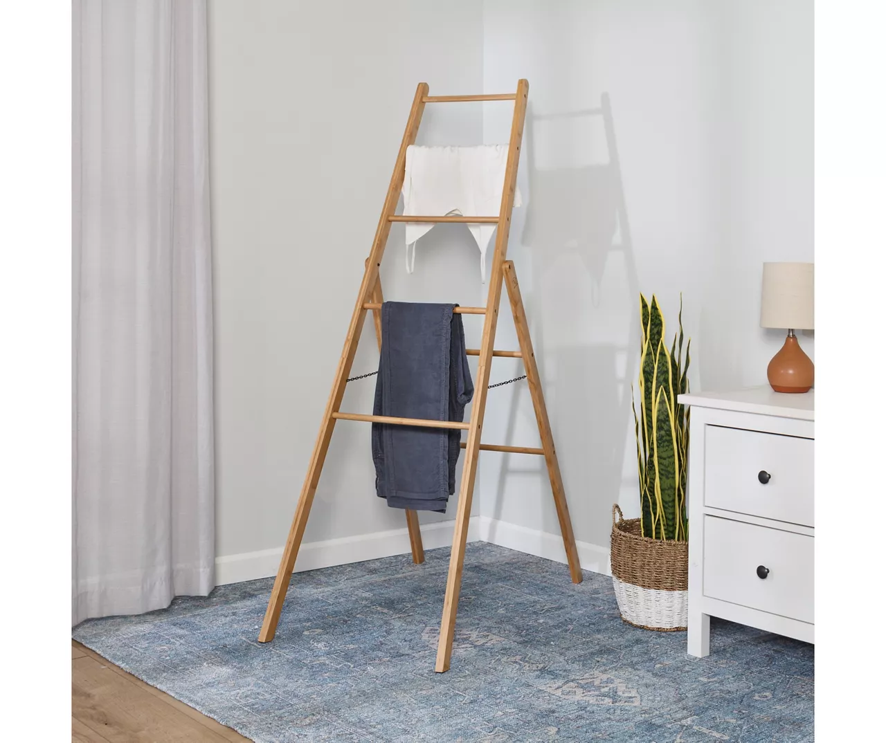 Bamboo Ladder Drying Rack 7 Bamboo Ladder Drying Rack - Image 7