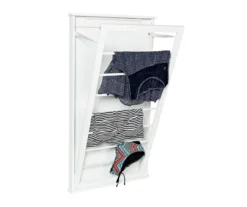 White Over-the-Door / Wall-Mount Drying Rack 7 White Over-the-Door / Wall-Mount Drying Rack -Cuisinart Store 810669776 A0 4