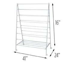 White A-Frame Drying Rack 9 White A-Frame Drying Rack -Cuisinart Store 810669778 A0 5