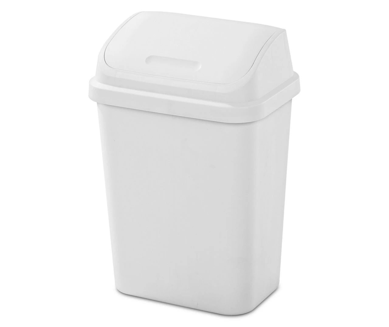 7.8-Gal. White Swing-Top Waste Basket 1 7.8-Gal. White Swing-Top Waste Basket