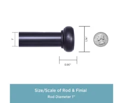 Kenney Weaver 1" Adjustable Curtain Rod -Cuisinart Store 810679513 A0 03