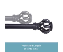 Kenney Mary 1" Adjustable Curtain Rod 18 Kenney Mary 1" Adjustable Curtain Rod -Cuisinart Store 810679517 A0 04