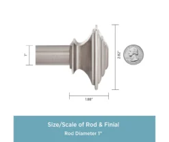 Kenney Mission 1" Adjustable Curtain Rod 38 Kenney Mission 1" Adjustable Curtain Rod -Cuisinart Store 810679522 A0 03