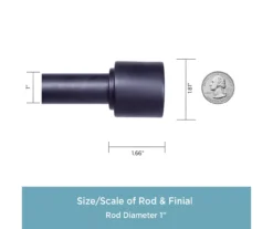 Kenney Astrid 1" Adjustable Curtain Rod -Cuisinart Store 810679523 A0 03