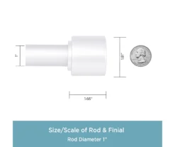 Kenney Astrid 1" Adjustable Curtain Rod -Cuisinart Store 810679526 A0 03